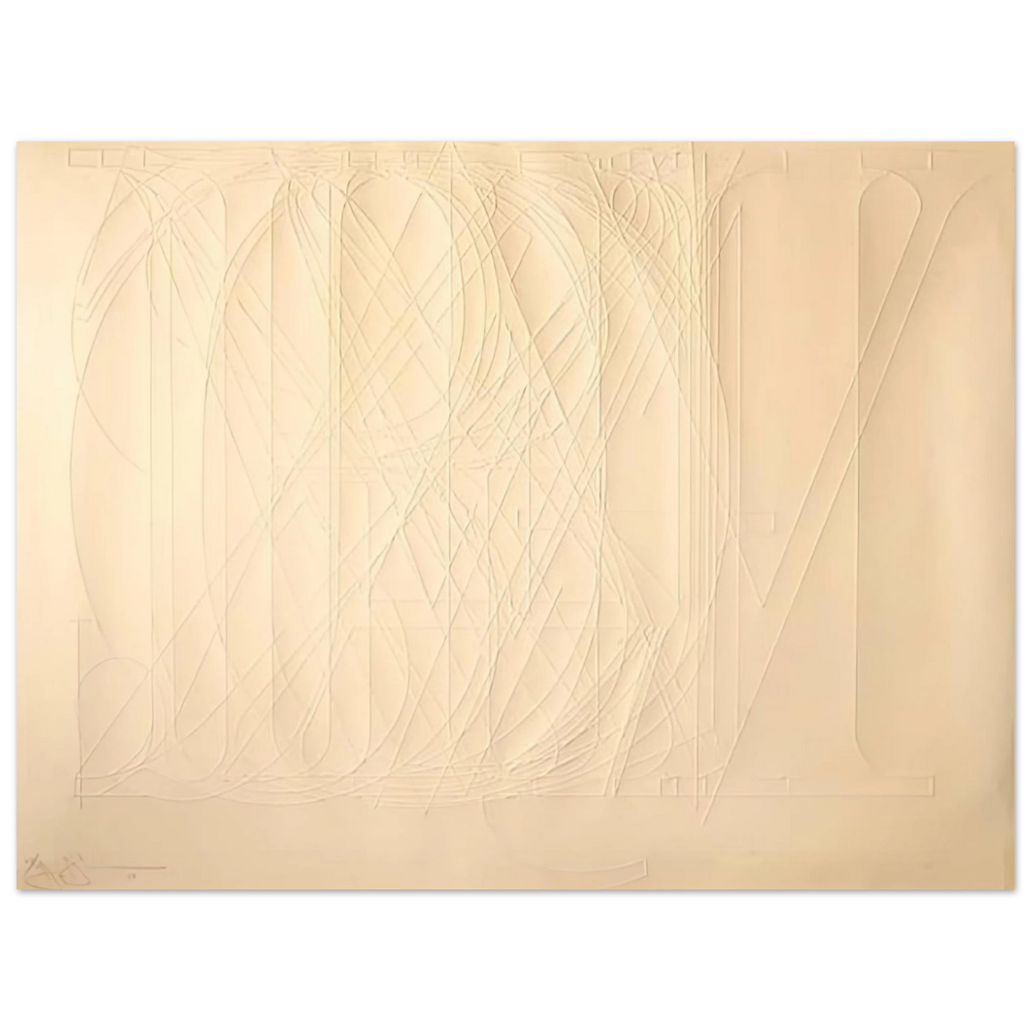 Jasper Johns - ALPHABET 1969 Fine Art Poster - Default Title