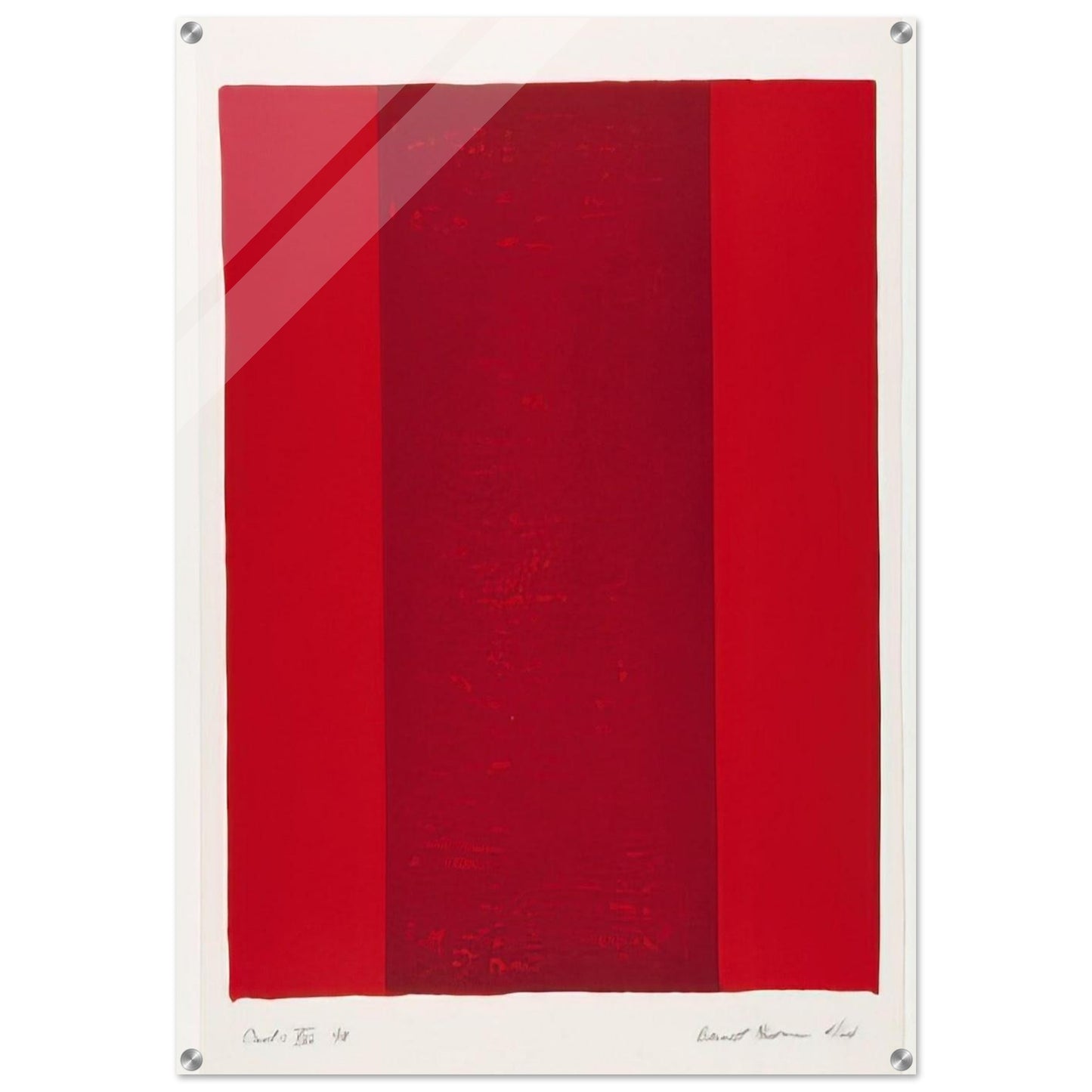 Canto XVI - Barnett Newman Acrylic Print - 70x100 cm / 28x40″ inches