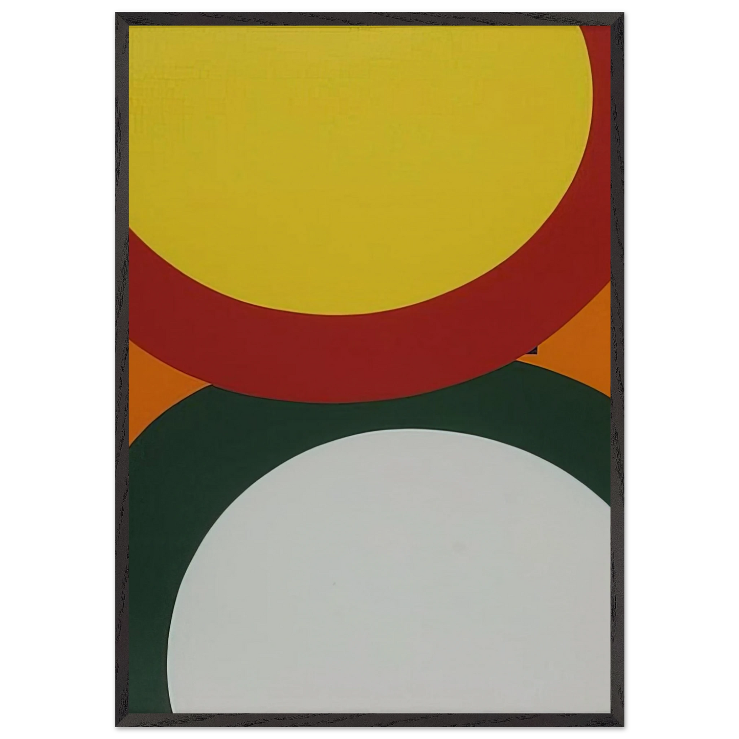 Untitled N2 - Al Held Framed Art Print – Black Wooden Frame - Default Title - -Framed Art Print