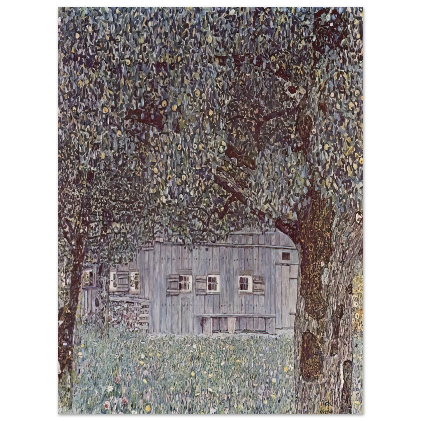 Gustav Klimt - FARMHOUSE IN UPPER AUSTRIA 1912 Fine Art Poster - Default Title