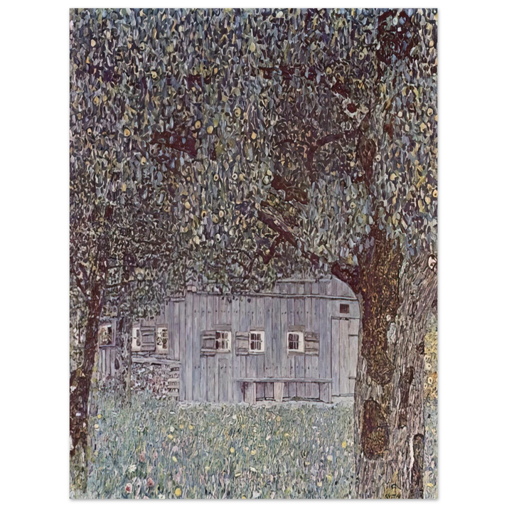 Gustav Klimt - FARMHOUSE IN UPPER AUSTRIA 1912 75x100 cm / 30x40inches Fine Art Poster