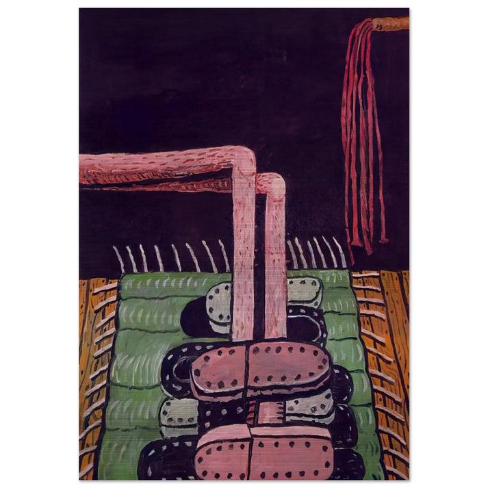 GREEN RUG - Philip Guston Brushed Aluminum Print - 70x100 cm / 28x40 inches | Philip Guston Aluminum Print | Philip Guston Prints