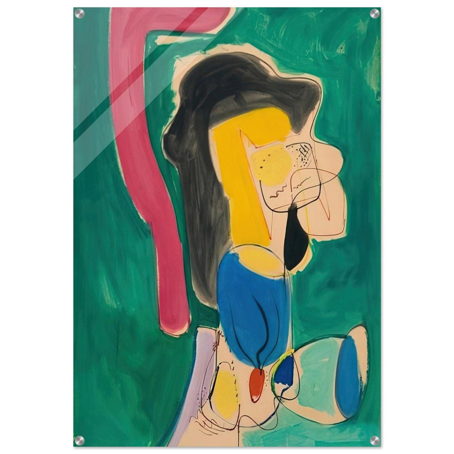 The Mannequin - Hans Hofmann Acrylic Print - 70x100 cm / 28x40″ inches | Hans Hofmann Wall Art | Hans Hofmann Prints