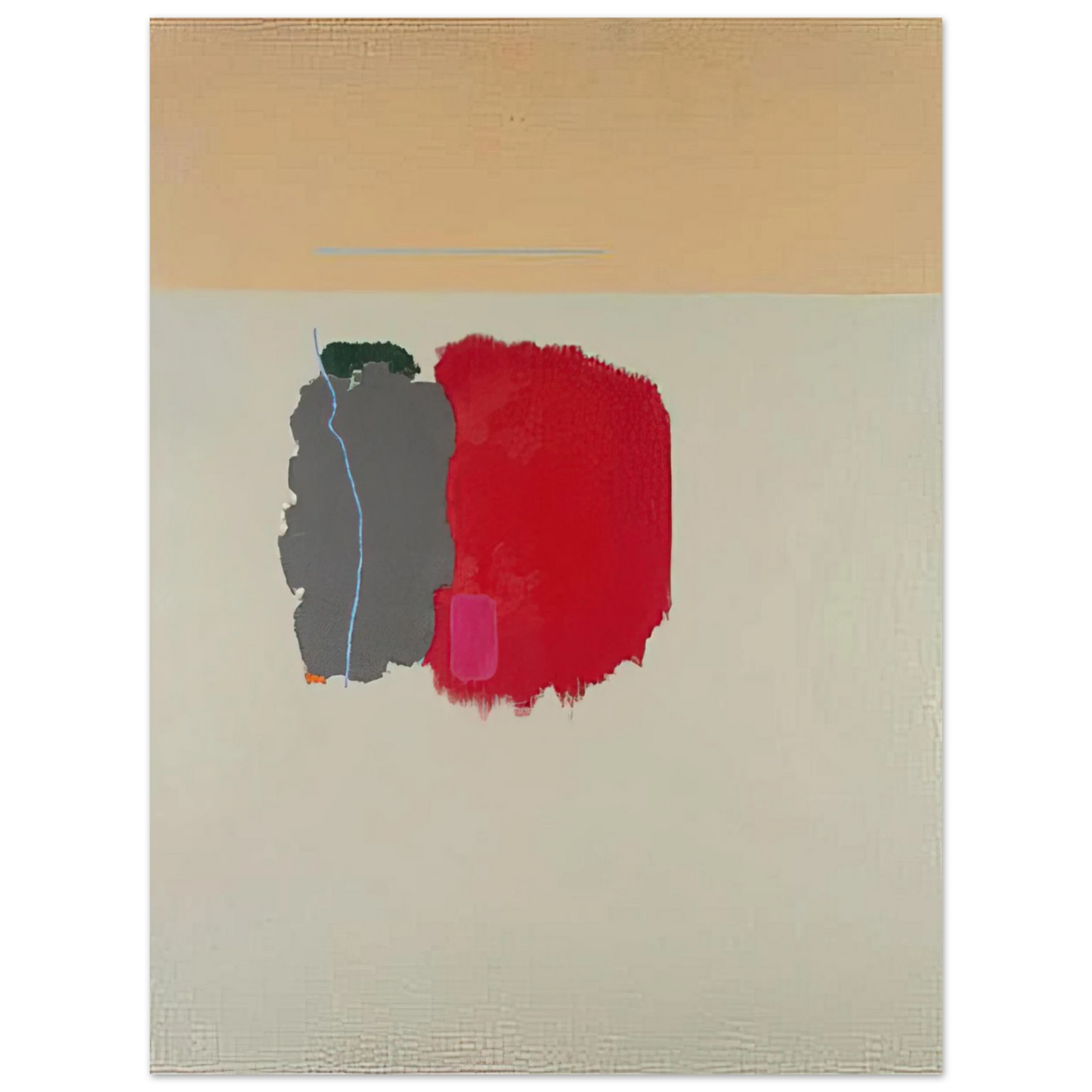 John Ferren - Red Spot - 1954 Fine Art Poster - Default Title