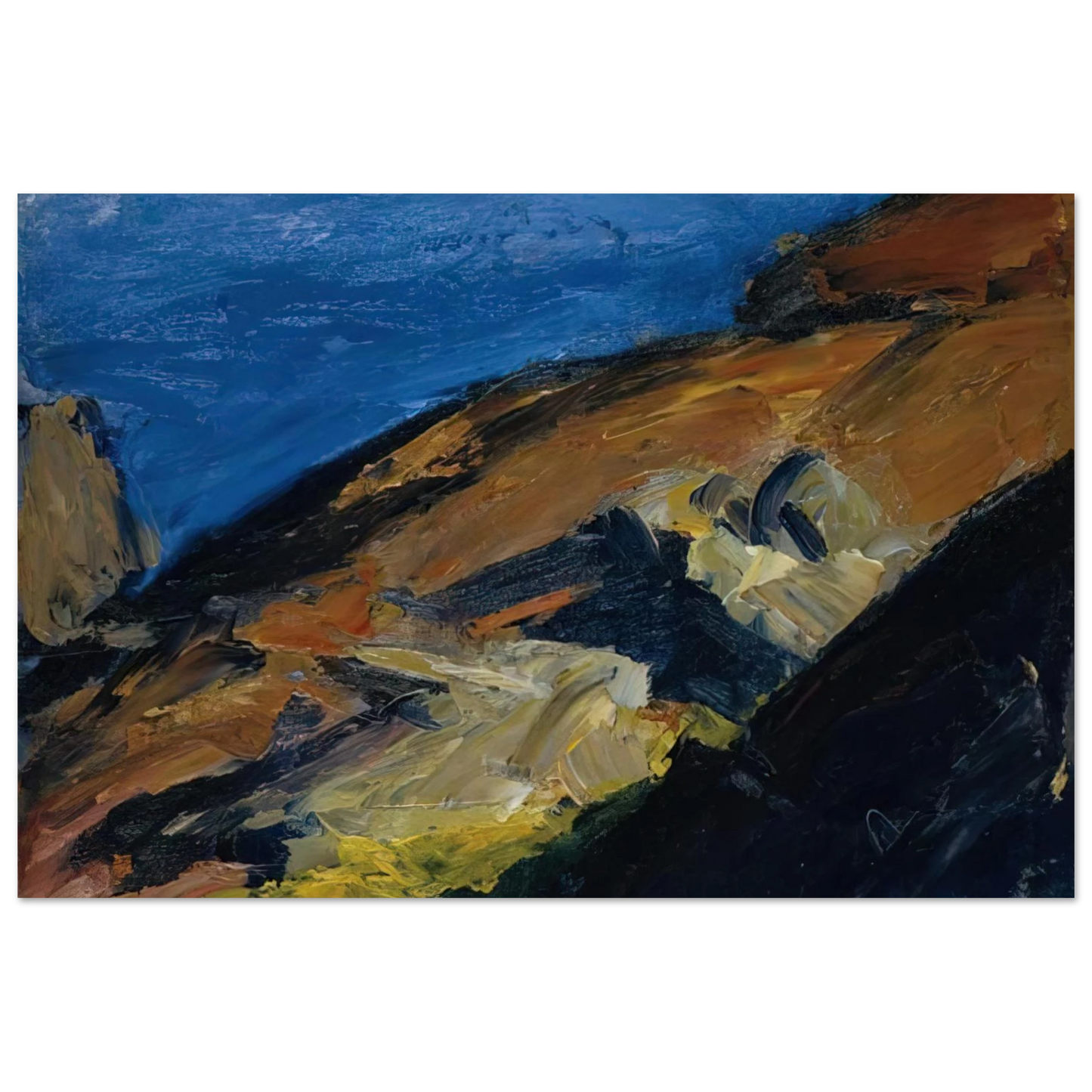 Edward Hopper - Rocks and Shore Fine Art Poster - 40x60 cm / 16x24 inches