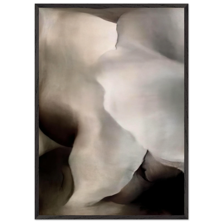 Dark Iris 3 - Georgia OKeeffe 70x100 cm / 28x40 inches Framed Art Print – Black Wooden Frame