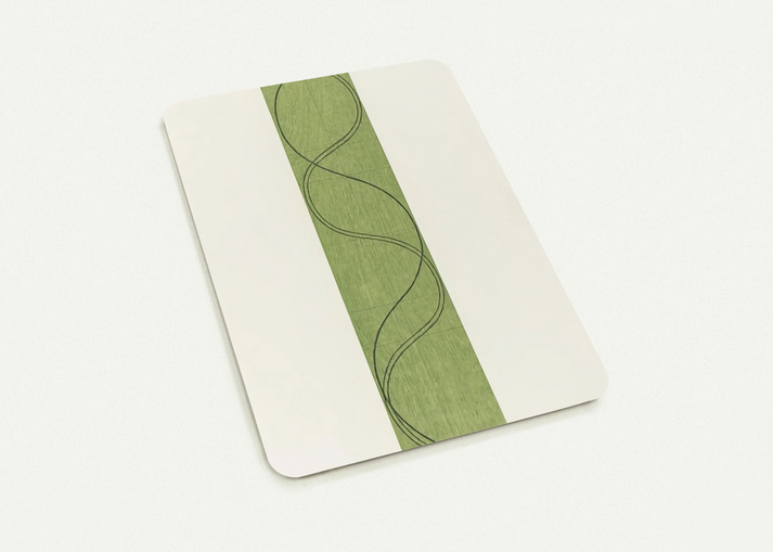 GREEN COLUMN FIGURE 2003 By Robert Mangold Pack of 10 Post Cards | Robert Mangold Post Cards | A6 (10.5 x 14.8 cm) - 4.1 x 5.8 inches