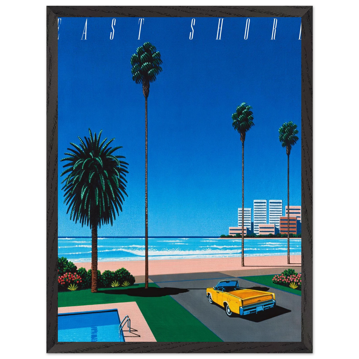 Hiroshi Nagai - Bronze - East Shore Wall Art - 60x80 cm / 24x32 inches - Premium Wooden Framed Poster With Fine Art Paper - Wood frame