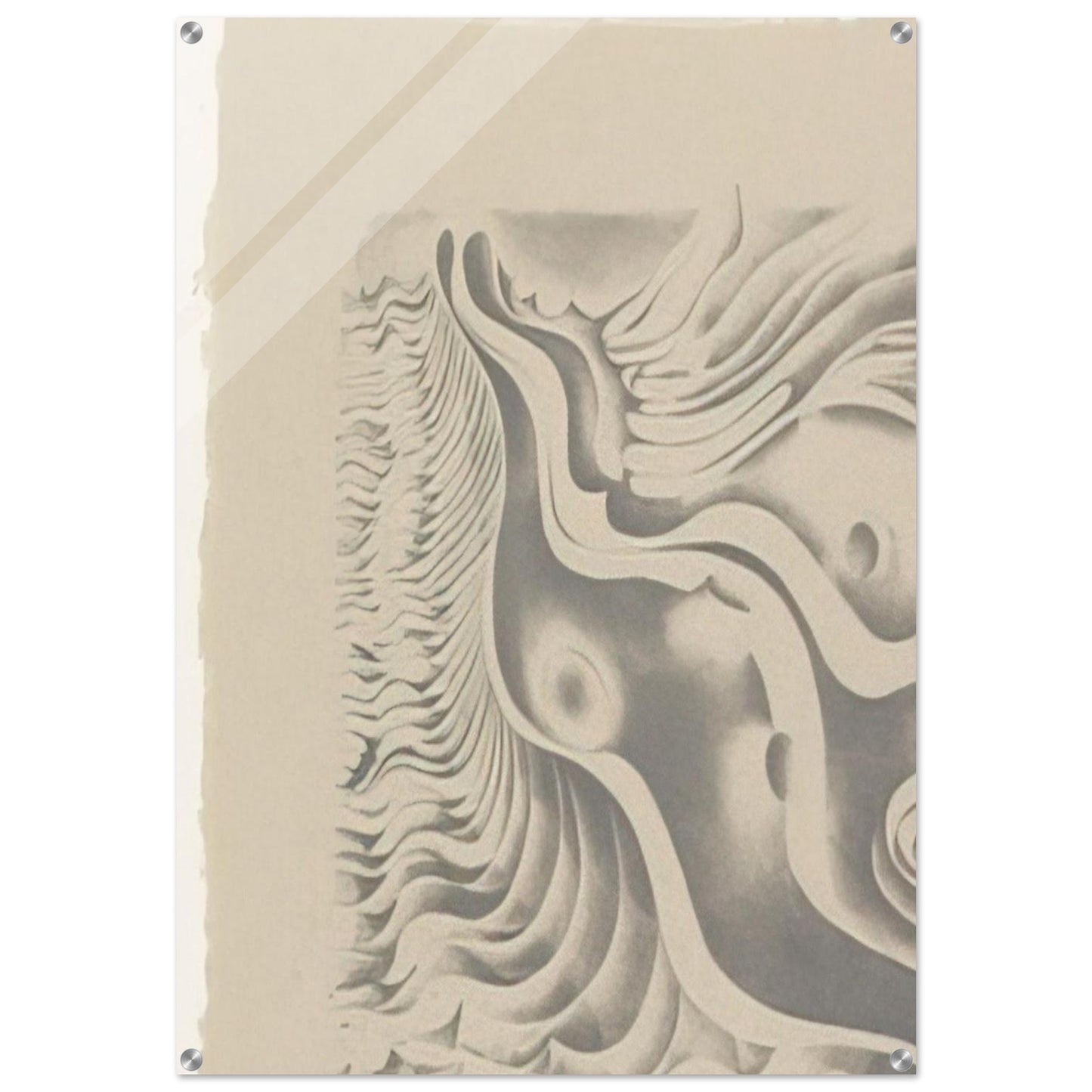 FIFTEENTH STONE 1980 - Lee Bontecou Acrylic Print - 70x100 cm / 28x40″ inches