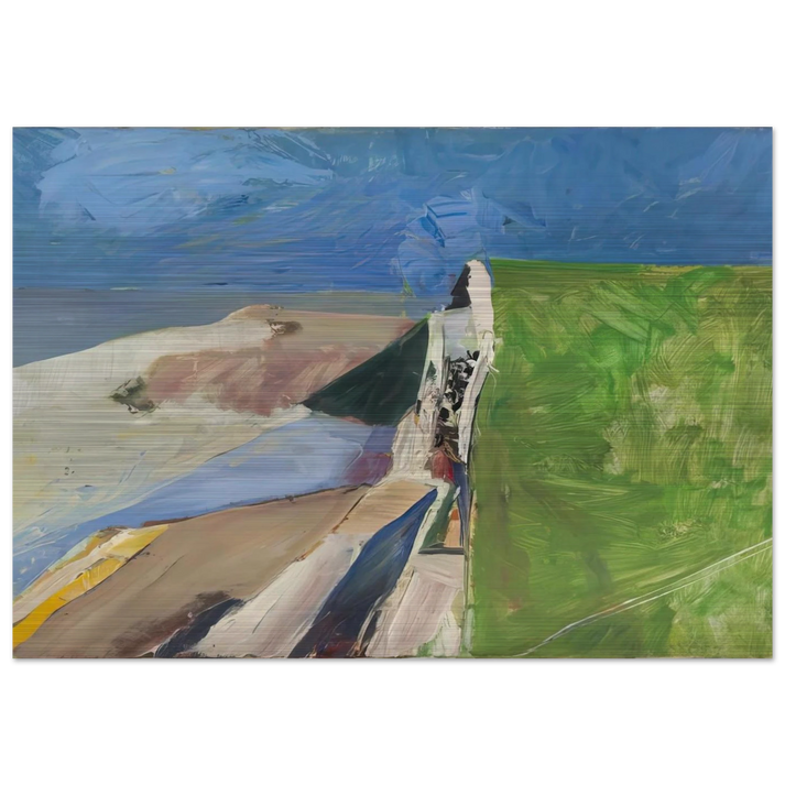 Seawall - Richard Diebenkorn Brushed Aluminum Print - 70x100 cm / 28x40 inches | Richard Diebenkorn Aluminum Print | Richard Diebenkorn Prints