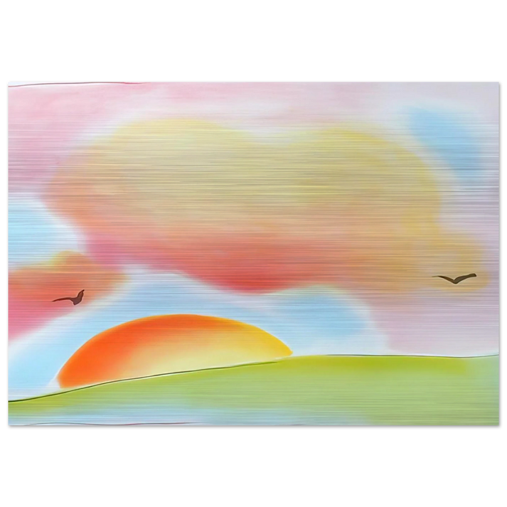 FREEDOM 1980 - Peter Max Brushed Aluminum Print - 70x100 cm / 28x40 inches | Peter Max Aluminum Print | Peter Max Prints