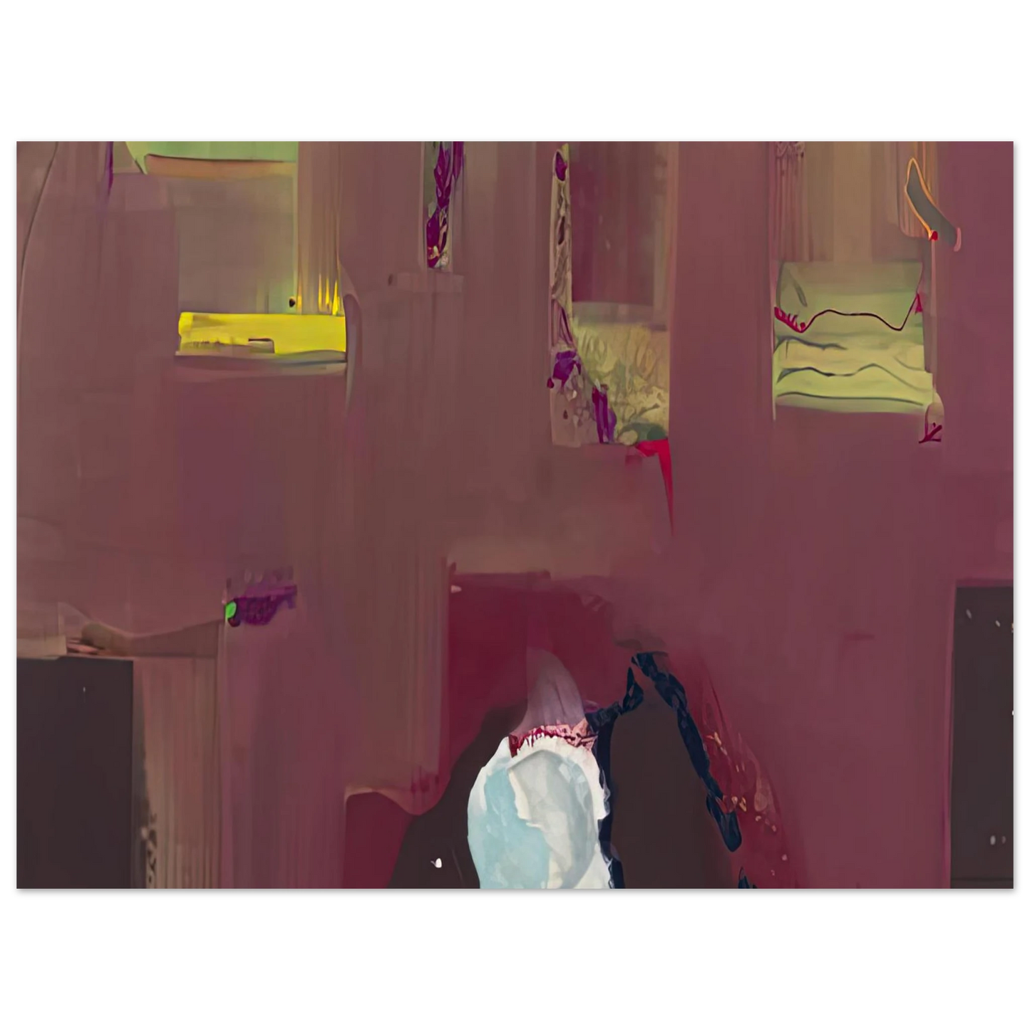 Helen Frankenthaler - Yin Yang, 1990- Wall Art - 21x29.7 cm / 8x12" - Fine Art Poster - -