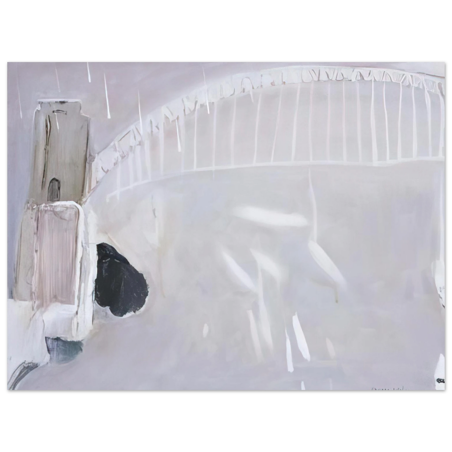 Brett Whiteley - Lavender Bay in the Rain - Neo-Expressionism Fine Art Poster - Default Title