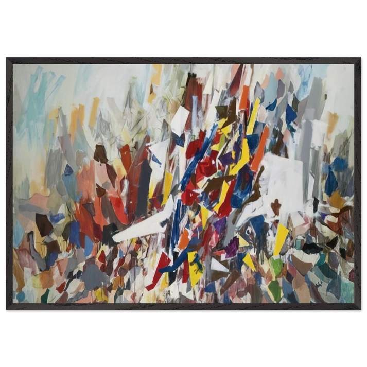 9th Street - 1978 - Robert Goodnough 70x100 cm / 28x40 inches Framed Art Print – Black Wooden Frame