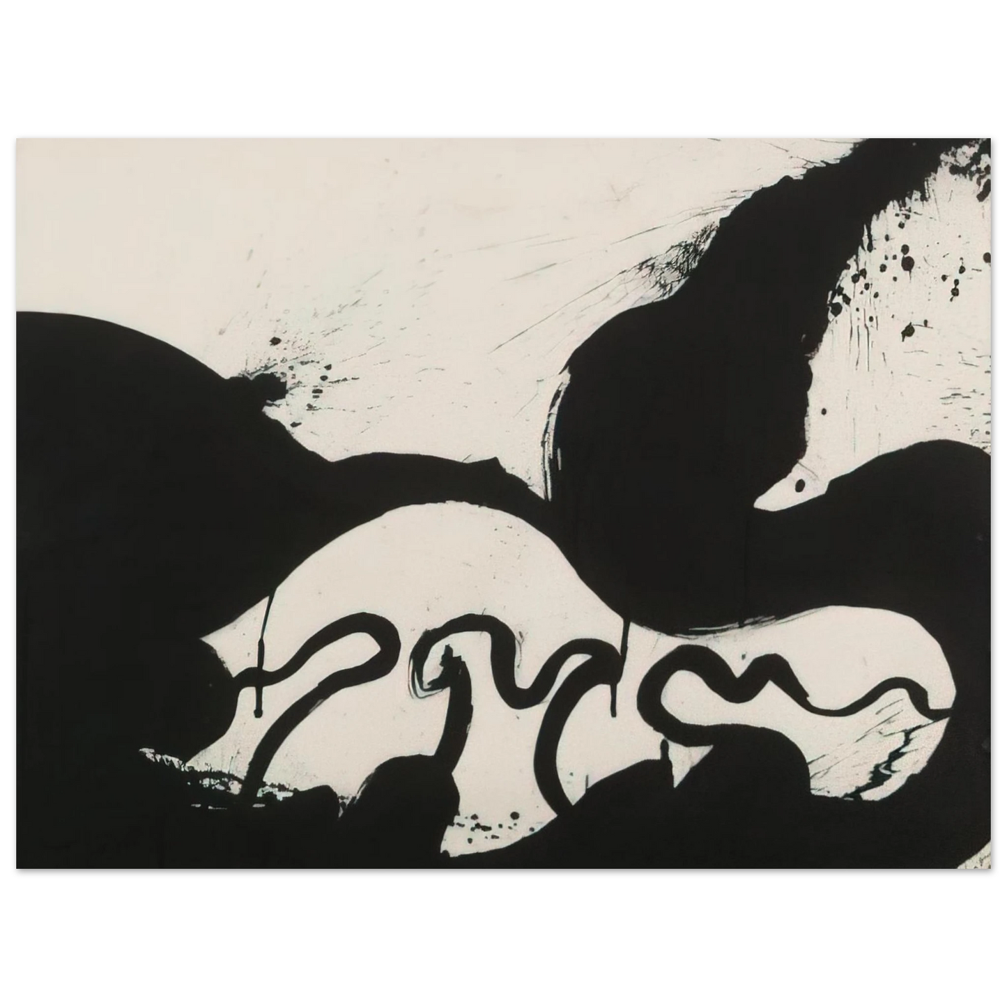 Norman Bluhm - Untitled - 1973 Fine Art Poster - Default Title