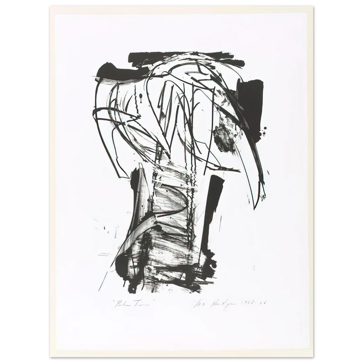 Grace Hartigan - PALM TREES FROM THE SERIES THE ARCHAICS 1966 75x100 cm / 30x40inches Fine Art Poster