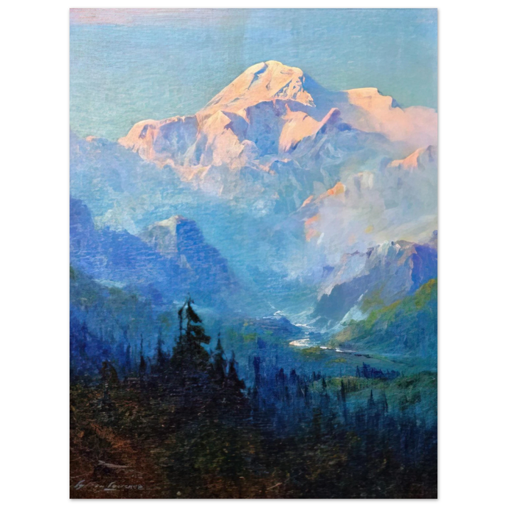 Sydney Laurence - Mount McKinley, Sunset - Romanticism 75x100 cm / 30x40inches Fine Art Poster