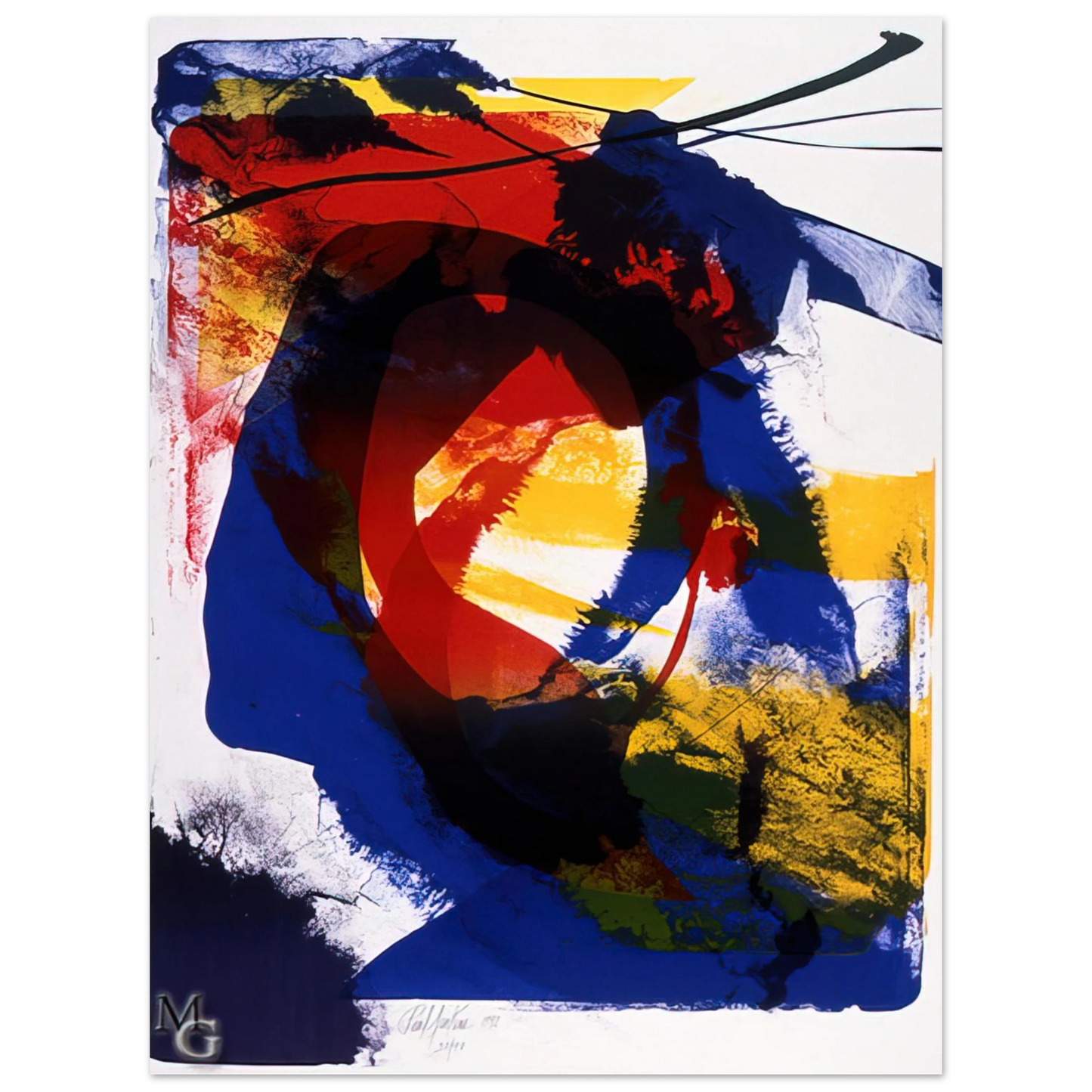 Paul Jenkins - Distance Finding Mozart Fine Art Poster - Default Title