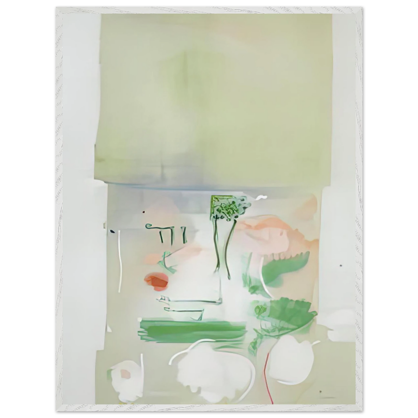 Helen Frankenthaler - Faerie Tale, 1988- Wall Art - 21x29.7 cm / 8x12" - Premium Wooden Framed Poster With Fine Art Paper - Wood frame
