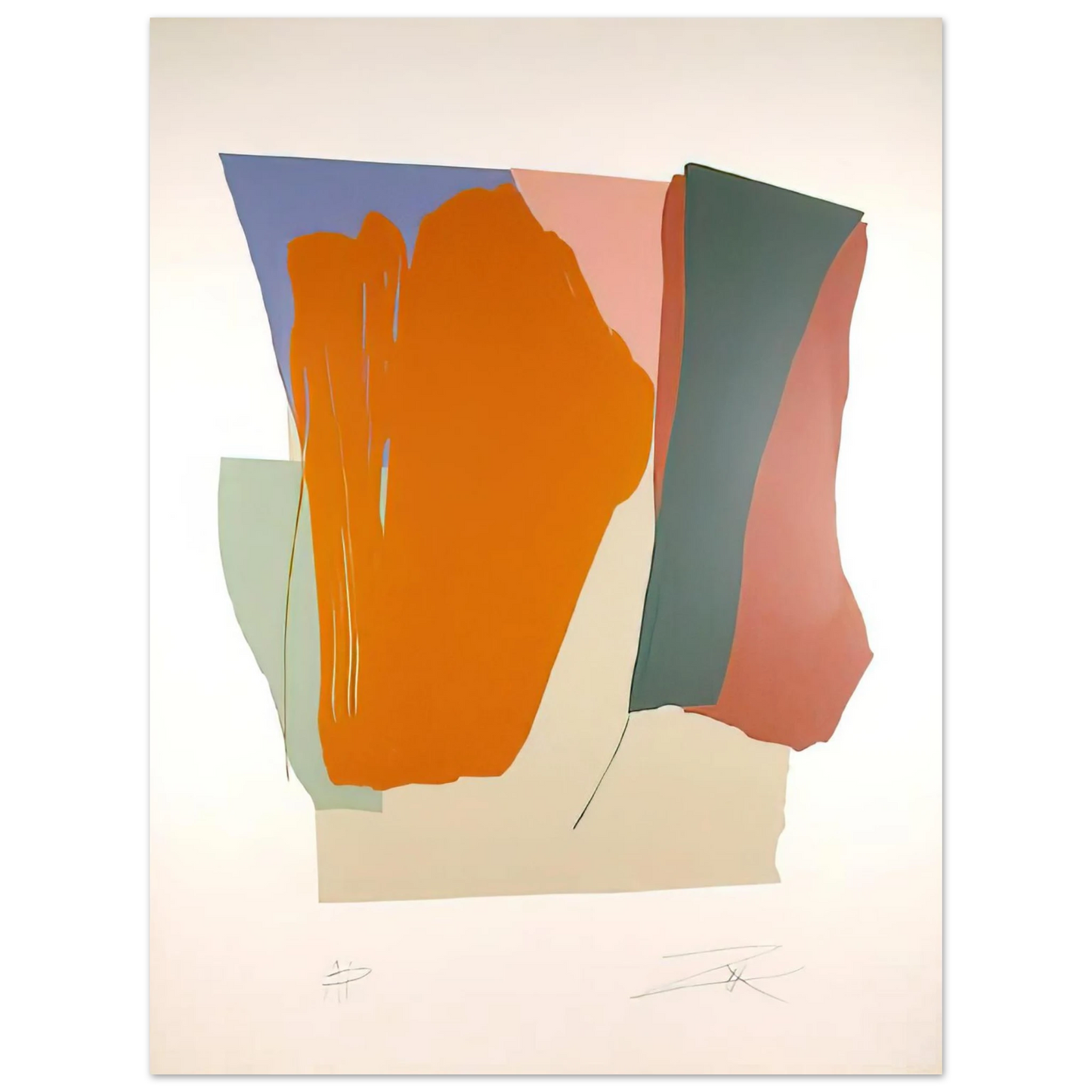 Larry Zox - Untitled 8 - 1979 Fine Art Poster - Default Title