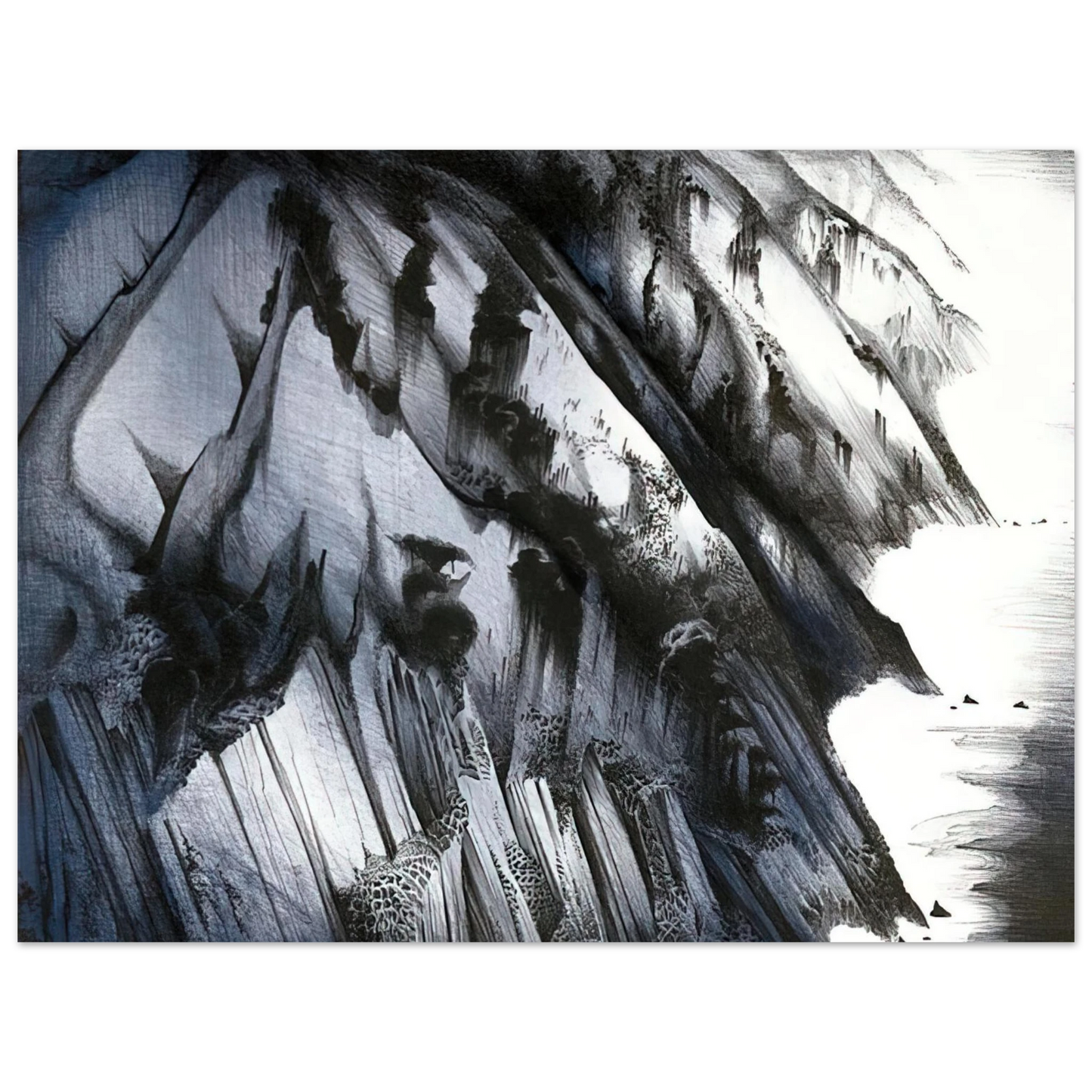 Eyvind Earle - Cliffs of Darkness Fine Art Poster - Default Title