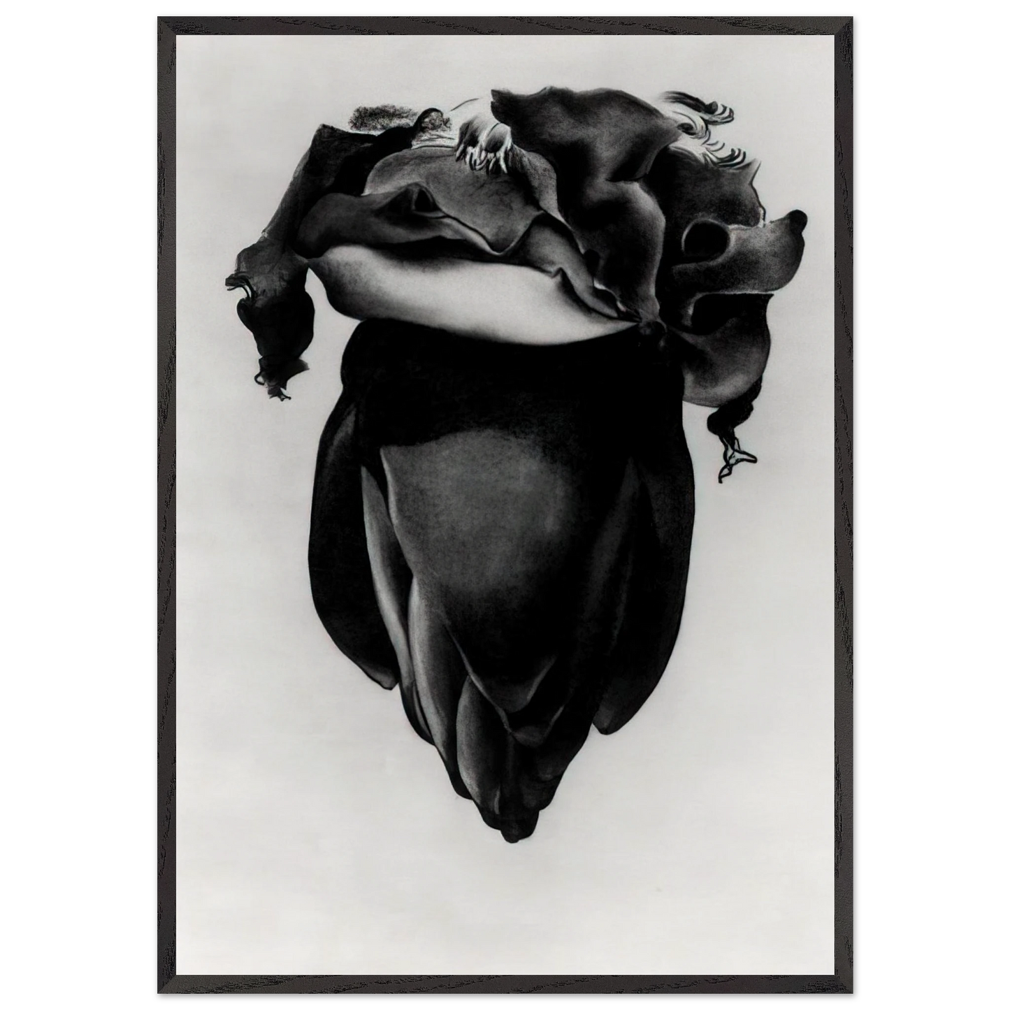 Banana Flower - Georgia OKeeffe 70x100 cm / 28x40 inches Framed Art Print – Black Wooden Frame