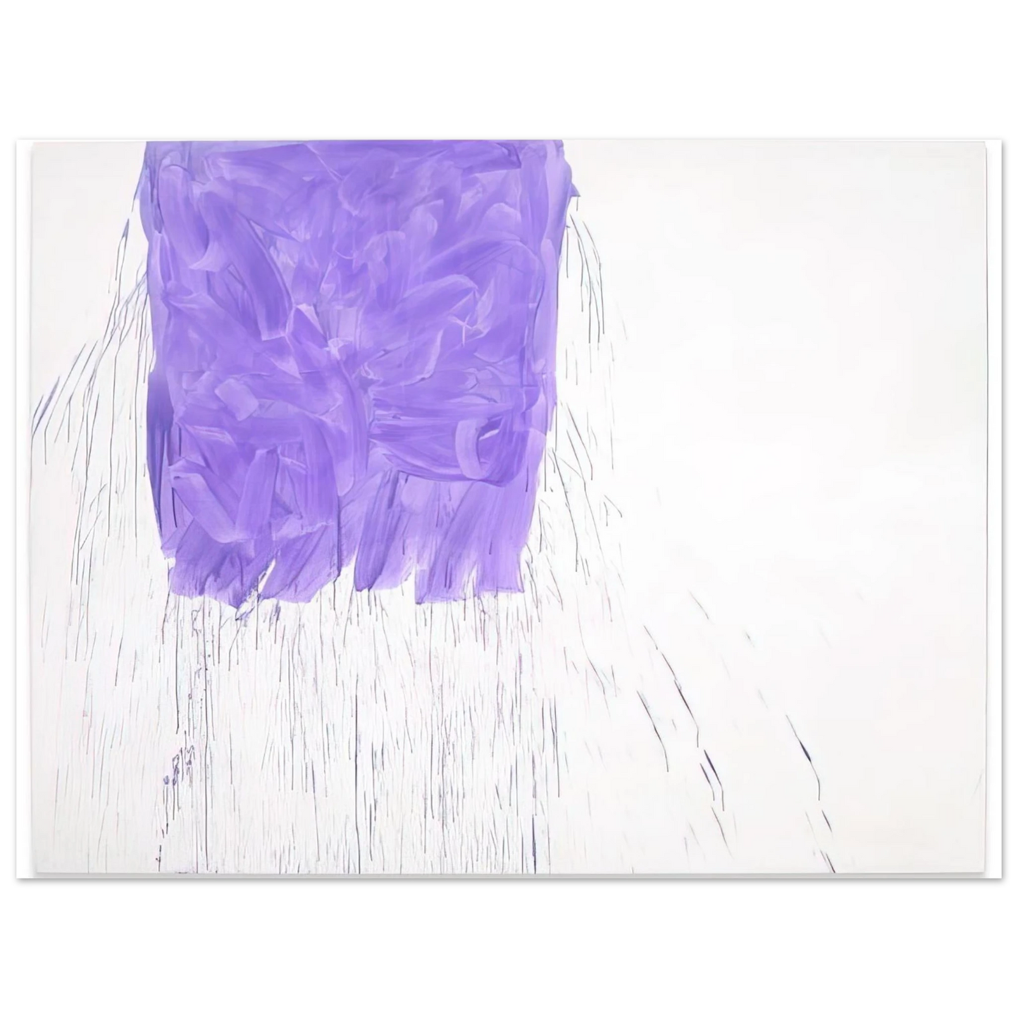 Michel Majerus - Violet - 1997 Fine Art Poster - Default Title