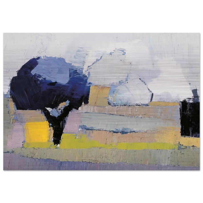 Paysage de Provence - Art Informel - Nicolas de Stael Brushed Aluminum Print - 70x100 cm / 28x40 inches | Nicolas de Stael Aluminum Print | Nicolas de Stael Prints