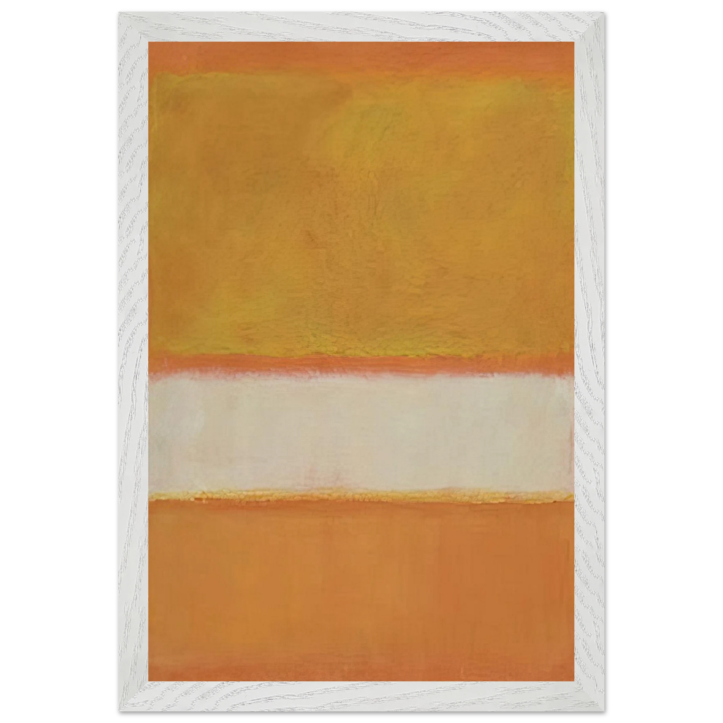 Mark Rothko - Untitled No. 11 - 1957 Wall Art - 60x80 cm / 24x32 inches - Premium Wooden Framed Poster With Fine Art Paper - White frame