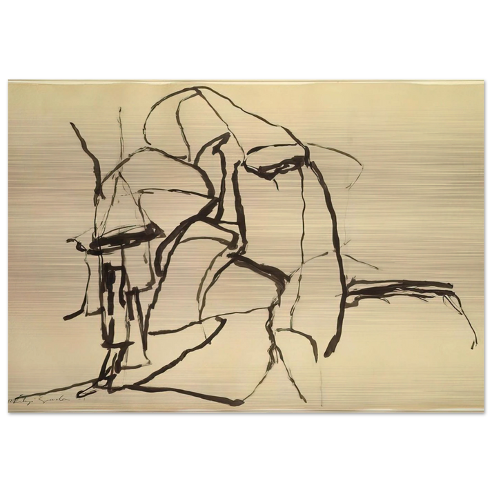 CELEBRATION - Philip Guston Brushed Aluminum Print - 70x100 cm / 28x40 inches | Philip Guston Aluminum Print | Philip Guston Prints