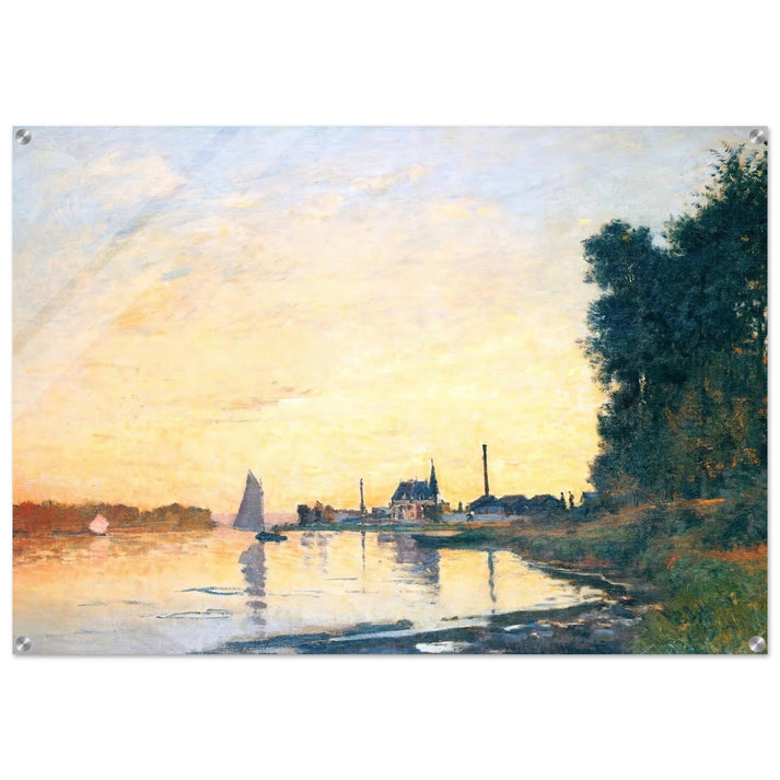 Argenteuil, Late Afternoon - claude monet Acrylic Print - 70x100 cm / 28x40″ inches