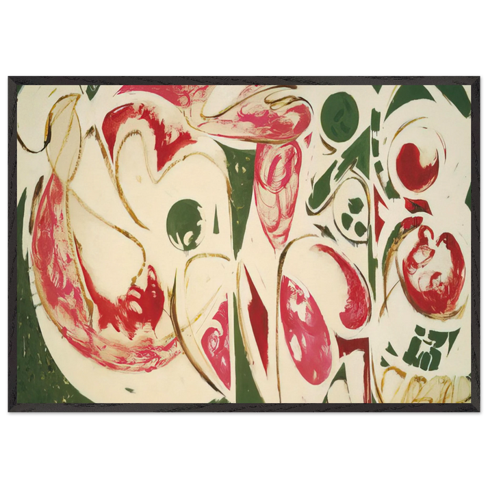 The Sun Woman II - Lee Krasner 70x100 cm / 28x40 inches Framed Art Print – Black Wooden Frame
