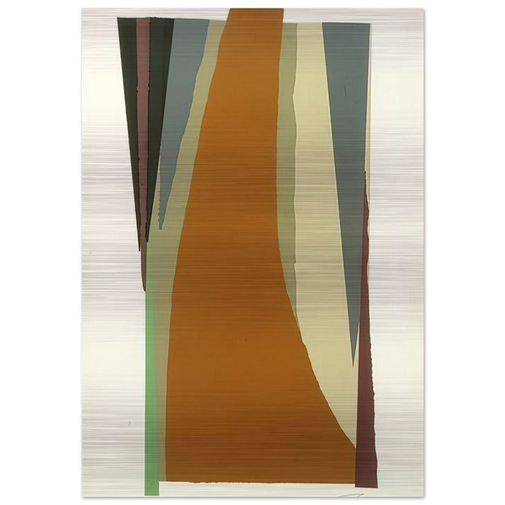 Untitled - Lyrical Abstraction - Larry Zox Brushed Aluminum Print - 70x100 cm / 28x40 inches | Larry Zox Aluminum Print | Larry Zox Prints