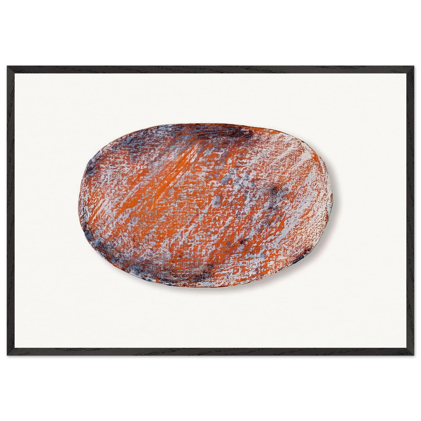 OHNE TITEL F R PETER DIBKE 1970 - Blinky Palermo Framed Art Print – Black Wooden Frame - Default Title - -Framed Art Print