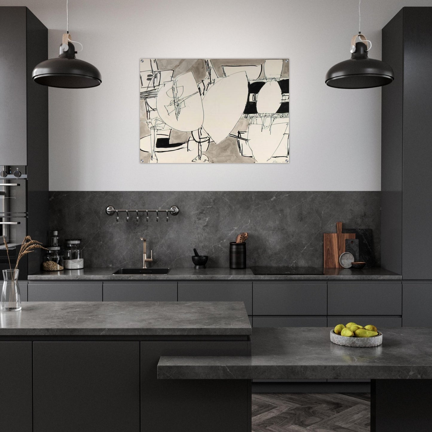 Inner Space - 1952 - Gene Davis Acrylic Print - 70x100 cm / 28x40″ inches | Gene Davis Wall Art | Gene Davis Prints