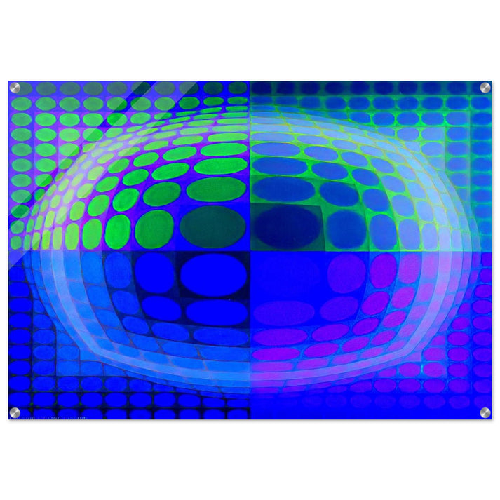 Pal-Ket - 1974 - Victor Vasarely Acrylic Print - 70x100 cm / 28x40″ inches