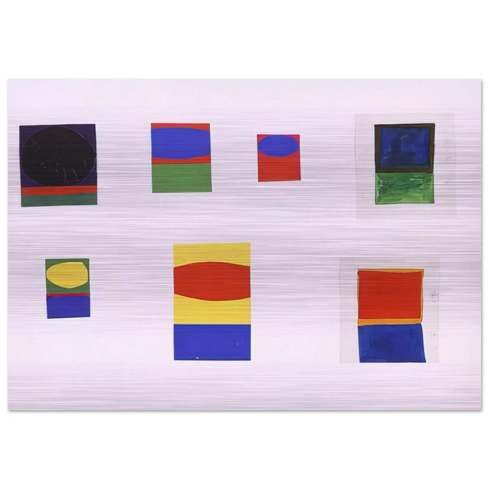 Tablet #153 - Ellsworth Kelly Brushed Aluminum Print - 70x100 cm / 28x40 inches | Ellsworth Kelly Aluminum Print | Ellsworth Kelly Prints