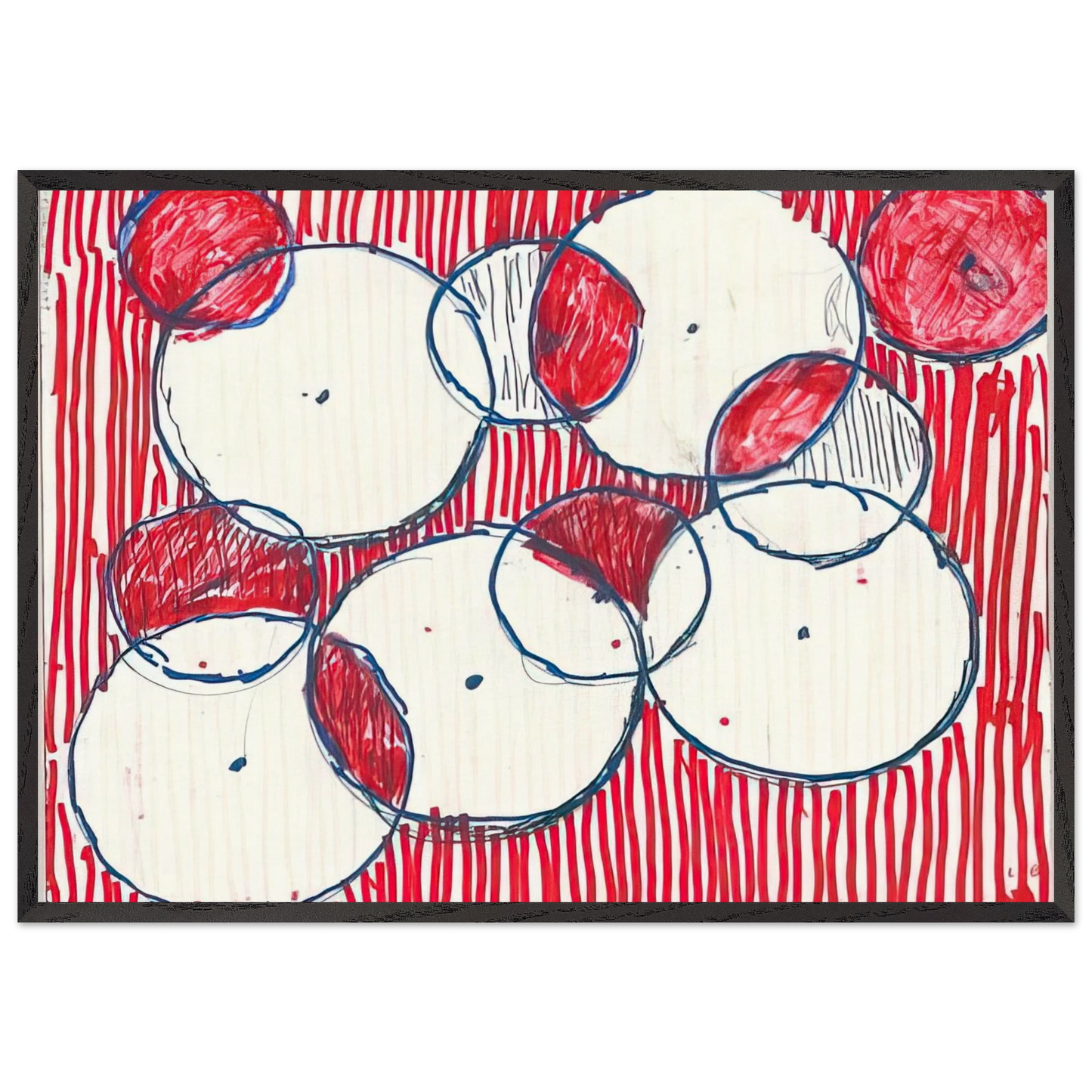 BE CALME OCTOBER 1ST 31ST 2004 - Louise Bourgeois 70x100 cm / 28x40 inches Framed Art Print – Black Wooden Frame