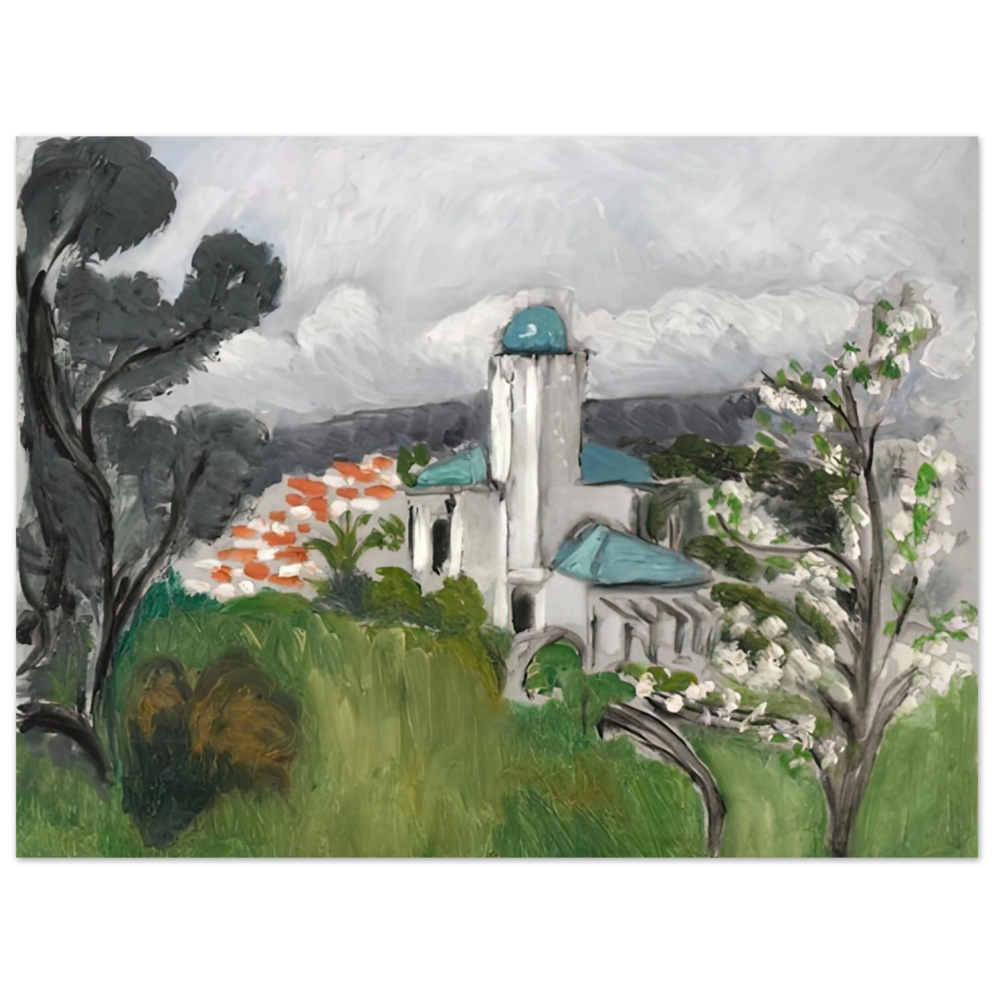 Henri Matisse - LA VILLA BLEUE 1918 Fine Art Poster - Default Title