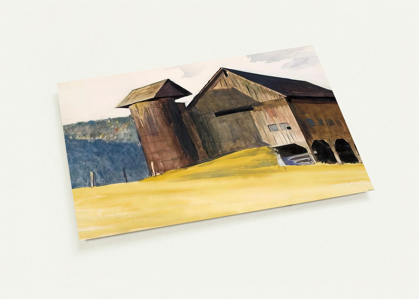 Barn and Silo, Vermont By Edward Hopper Pack of 10 Post Cards | Edward Hopper Post Cards | A6 (10.5 x 14.8 cm) - 4.1 x 5.8 inches