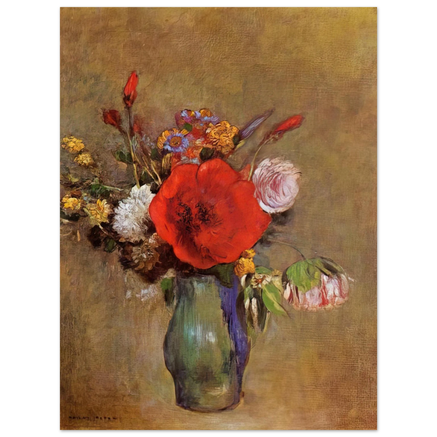Odilon Redon - VASE OF FLOWERS 11 Fine Art Poster - Default Title