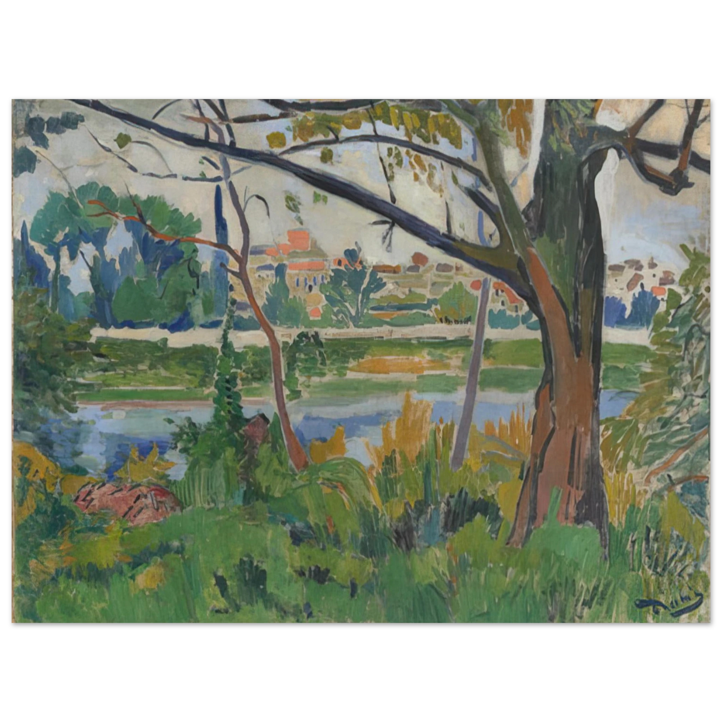 Andre Derain - THE SEINE AT CHATOU 1906 Fine Art Poster - Default Title