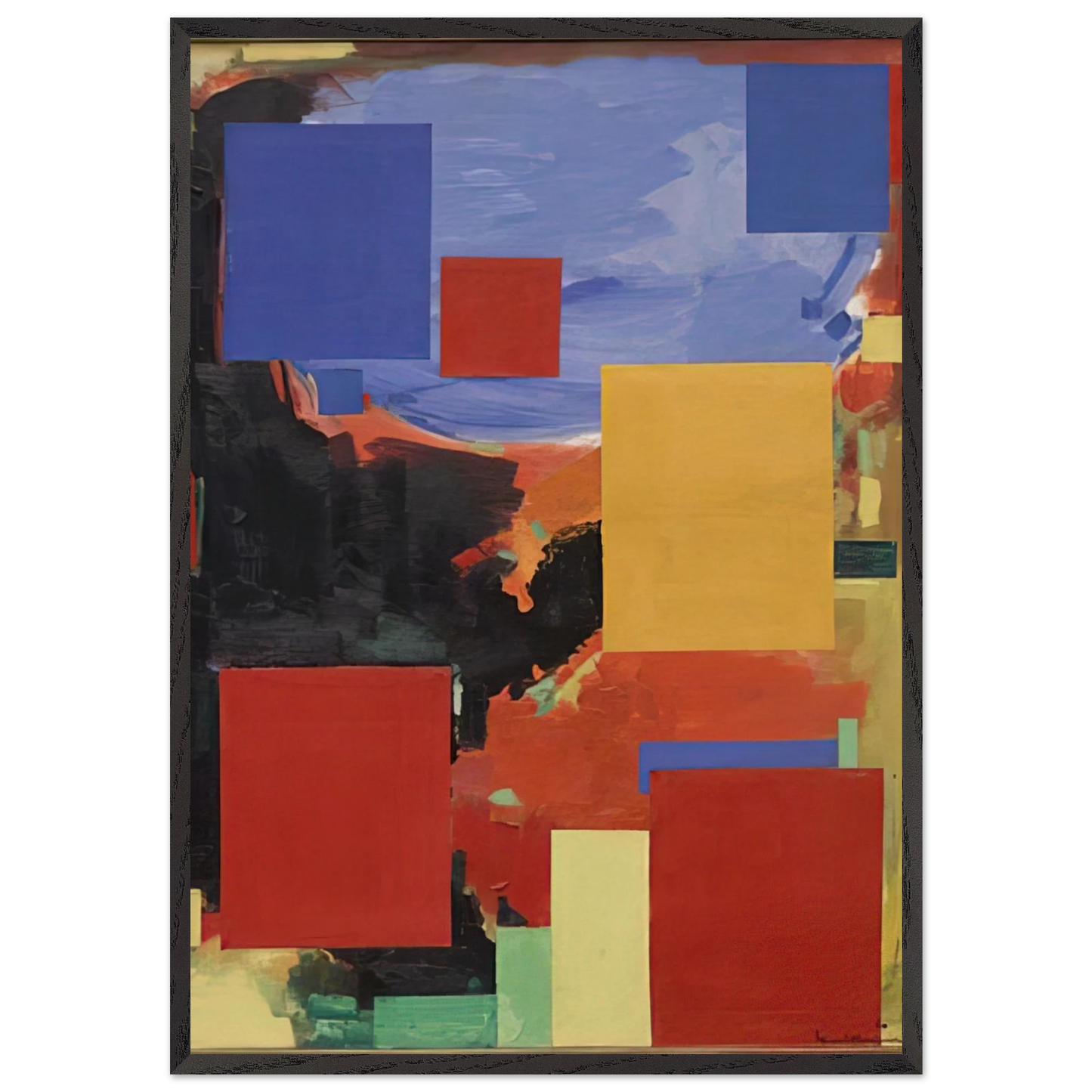 Goliath - Hans Hofmann 70x100 cm / 28x40 inches Framed Art Print – Black Wooden Frame