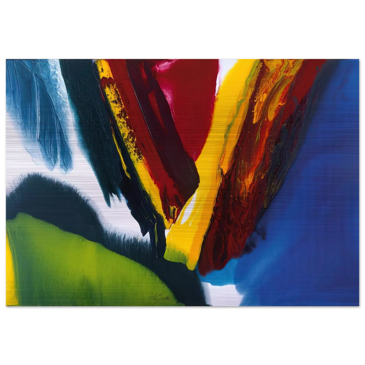 Phenomena Intervening Mantle - 2006 - Paul Jenkins Brushed Aluminum Print - 70x100 cm / 28x40 inches | Paul Jenkins Aluminum Print | Paul Jenkins Prints