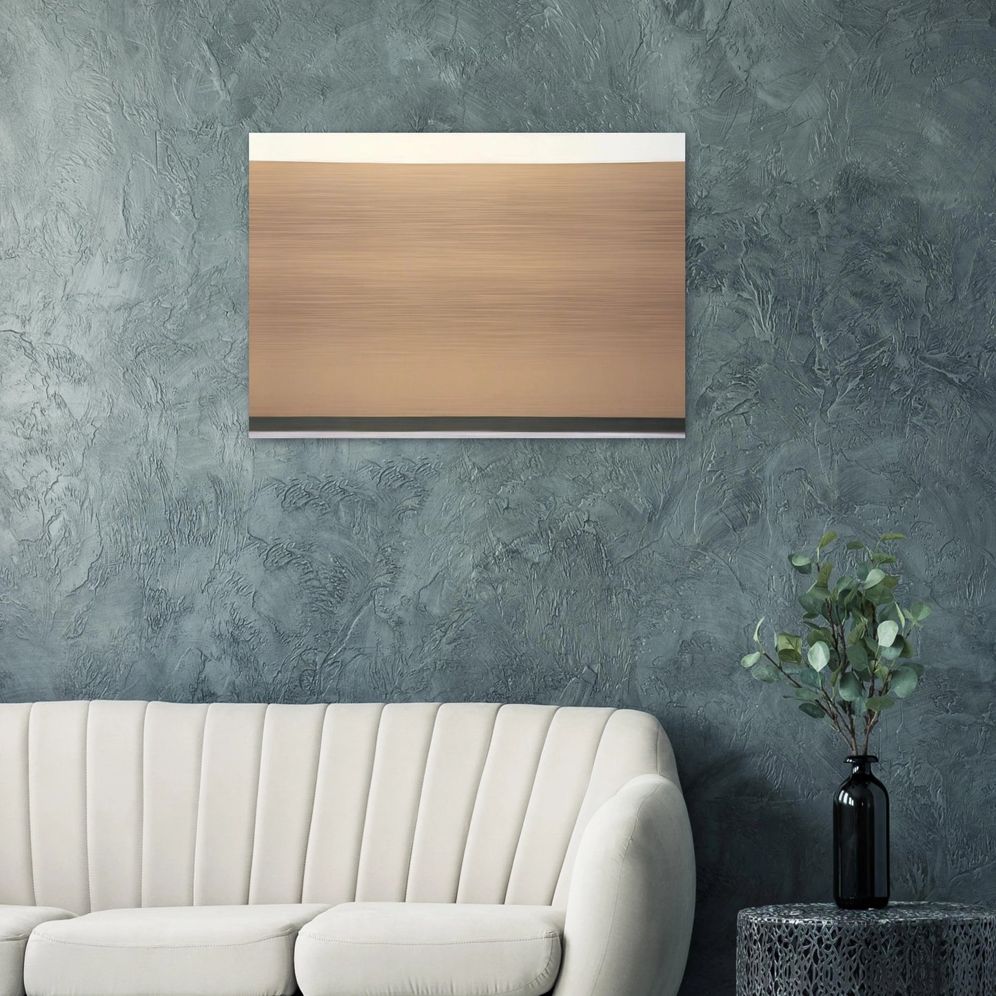 Yellow Ochre - 1967 - Ronnie Landfield Brushed Aluminum Print - 70x100 cm / 28x40 inches | Ronnie Landfield Aluminum Print | Ronnie Landfield Prints