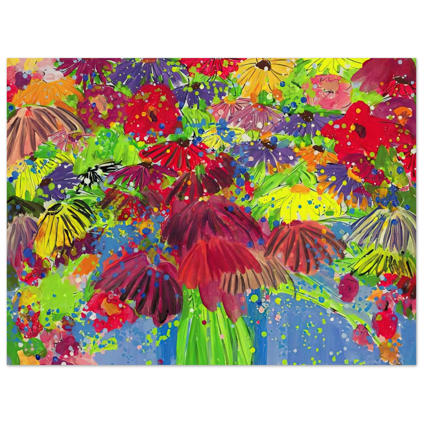 Walasse Ting - I Love Chrysanthemums - 2000 Fine Art Poster - Default Title