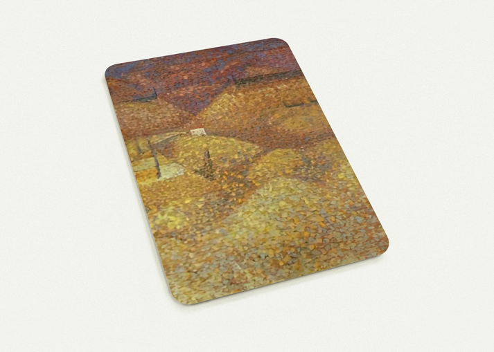 PINK LANDSCAPE 1960 By Bridget Riley Pack of 10 Post Cards | Bridget Riley Post Cards | A6 (10.5 x 14.8 cm) - 4.1 x 5.8 inches