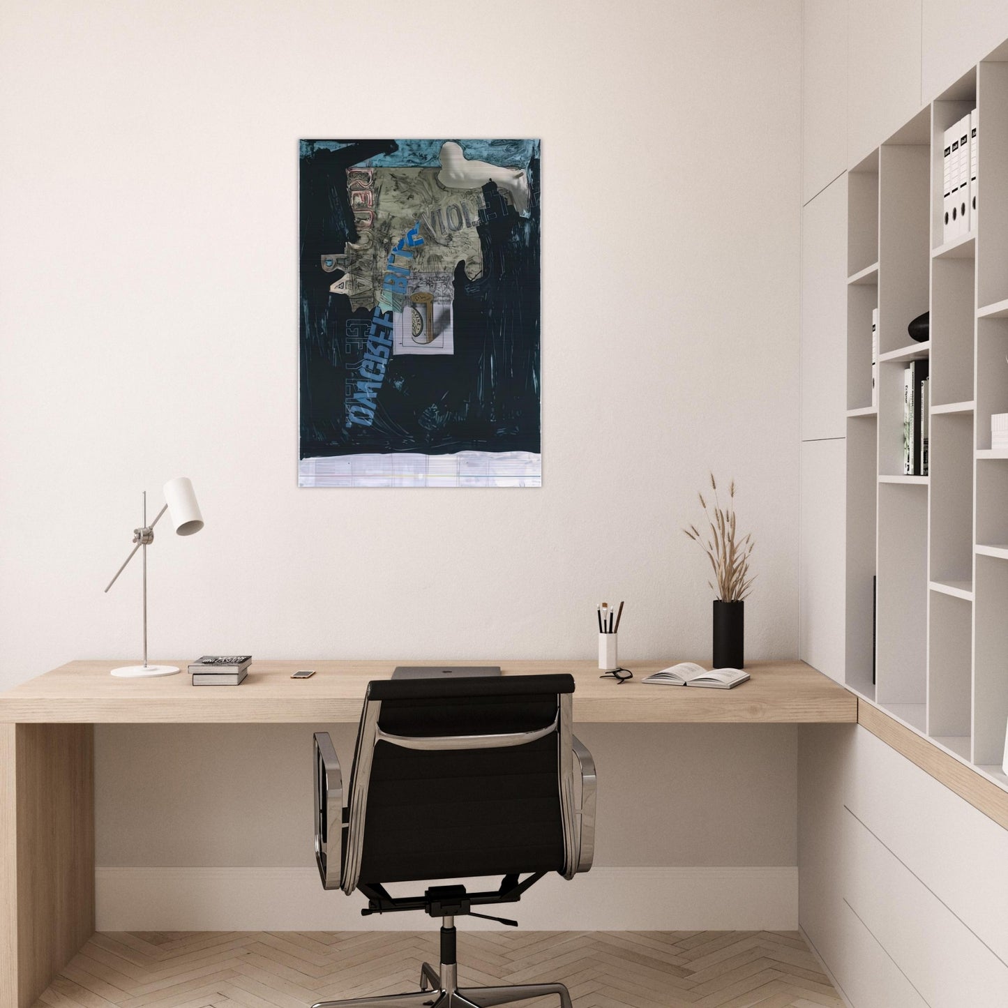 DECOY 1971 - Jasper Johns Brushed Aluminum Print - 70x100 cm / 28x40 inches | Jasper Johns Aluminum Print | Jasper Johns Prints