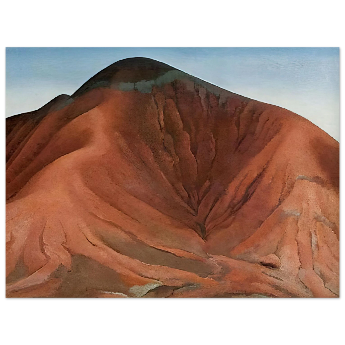 Georgia O'Keeffe - Small Purple Hills Fine Art Poster - 13x18 cm / 5x7 inches