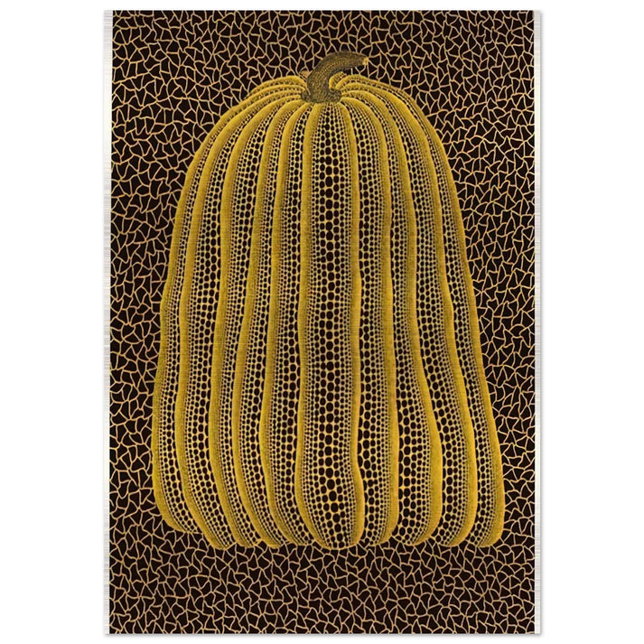YELLOW PUMPKIN 1992 - Yayoi Kusama Brushed Aluminum Print - 70x100 cm / 28x40 inches | Yayoi Kusama Aluminum Print | Yayoi Kusama Prints